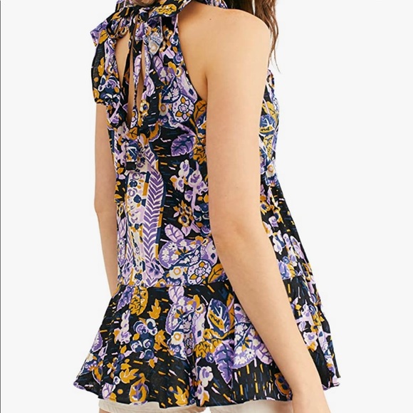 Free People Summer in Tulum Linen Blend Tunic M - Picture 2 of 10